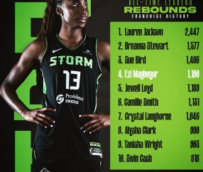 紧追队史3大传奇球星！马格贝戈总篮板数升至风暴队史第4